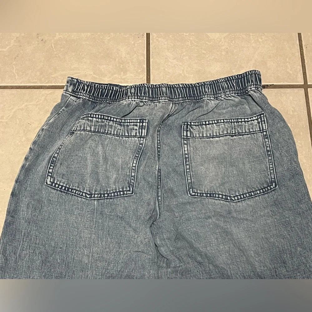 Y2K Rewash Casual Relax Medium Blue Stonewash Denim Pants Size 7/28 - Picture 5 of 9
